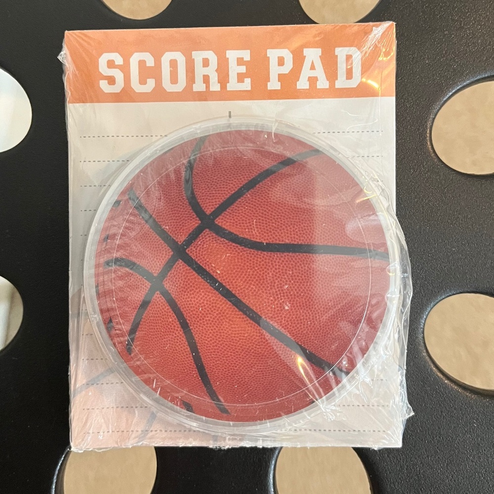 🏀 Round Basketball Playing Cards & Score Pad Set 🏀 NEW